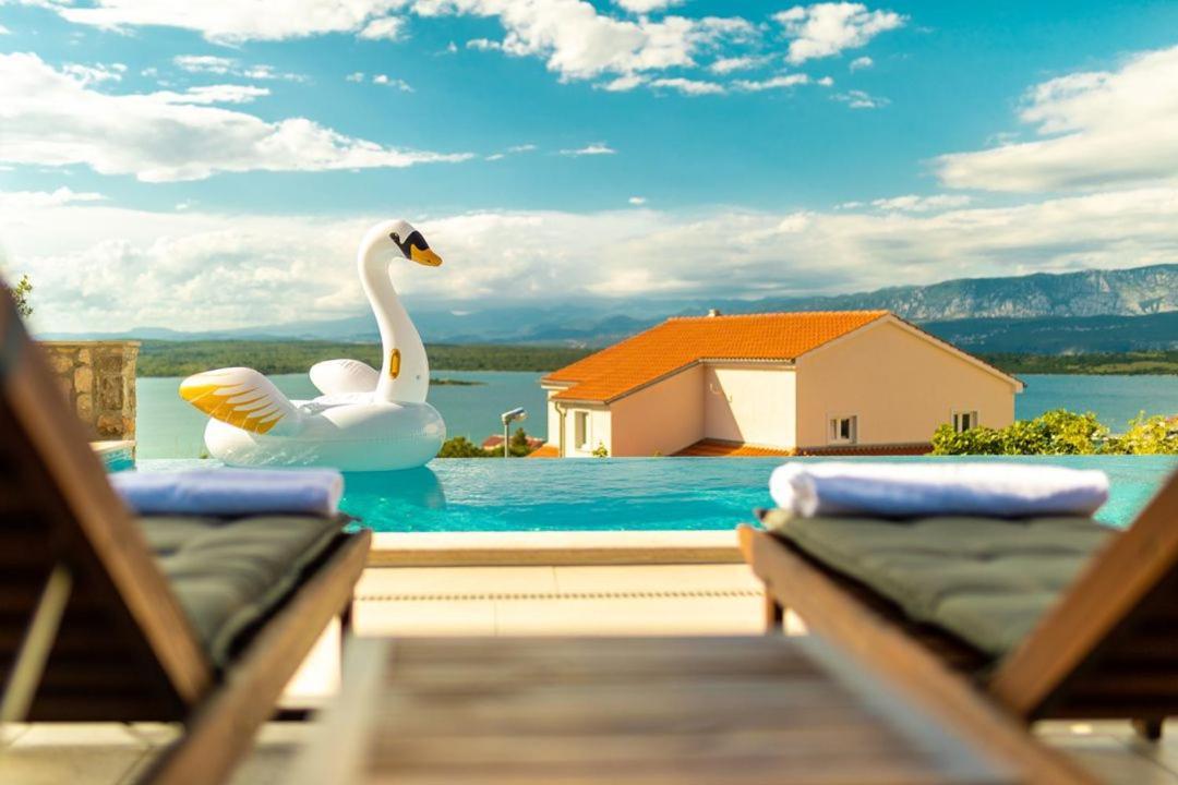 Luxury Villa Allen With Pool Klimno Dış mekan fotoğraf
