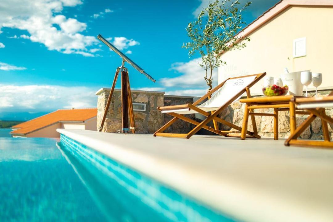 Luxury Villa Allen With Pool Klimno Dış mekan fotoğraf