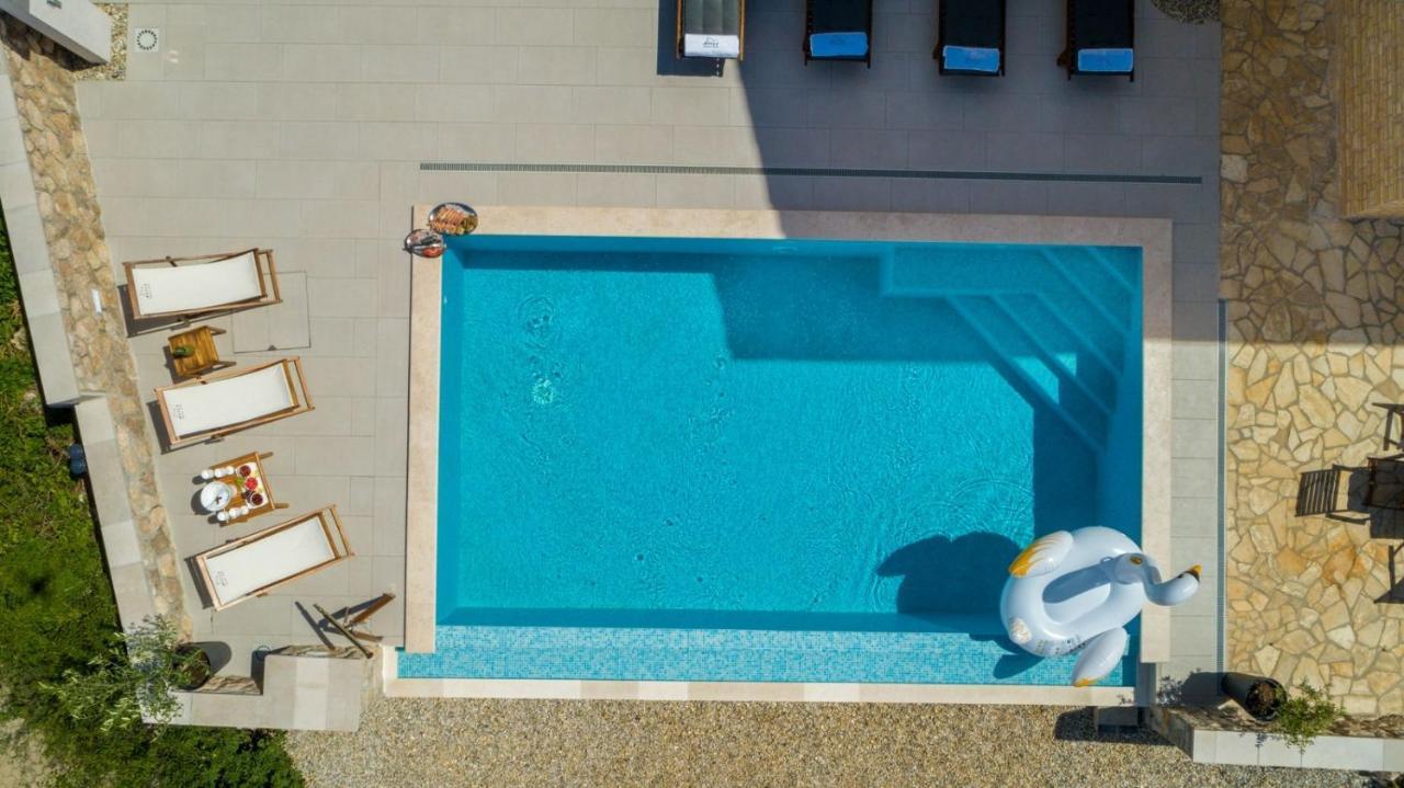Luxury Villa Allen With Pool Klimno Dış mekan fotoğraf
