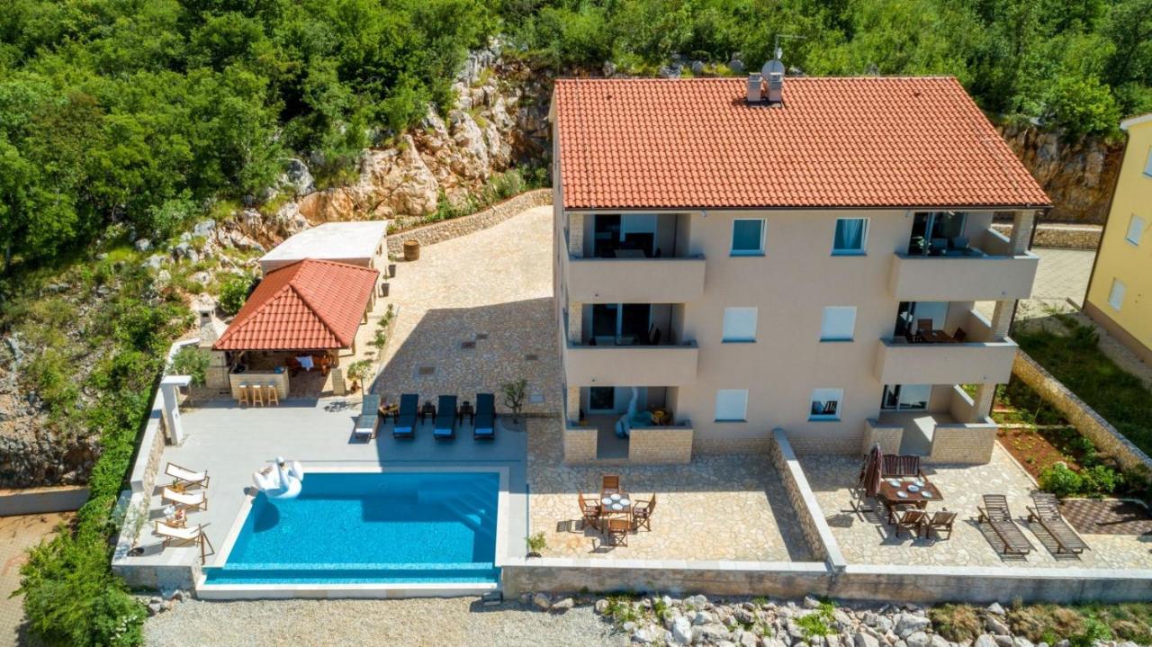 Luxury Villa Allen With Pool Klimno Dış mekan fotoğraf