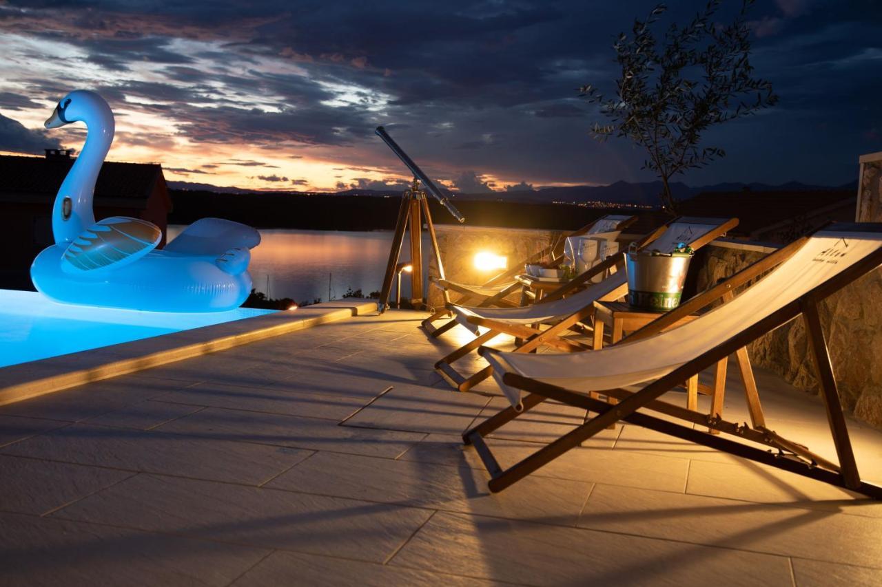 Luxury Villa Allen With Pool Klimno Dış mekan fotoğraf