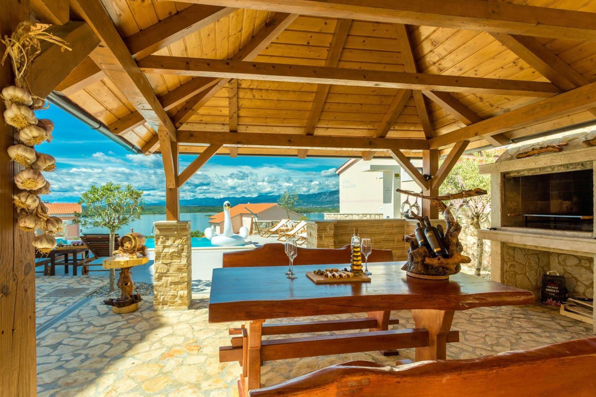 Luxury Villa Allen With Pool Klimno Oda fotoğraf