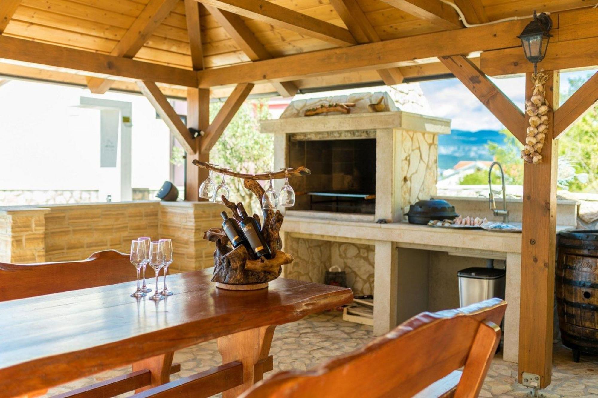 Luxury Villa Allen With Pool Klimno Oda fotoğraf